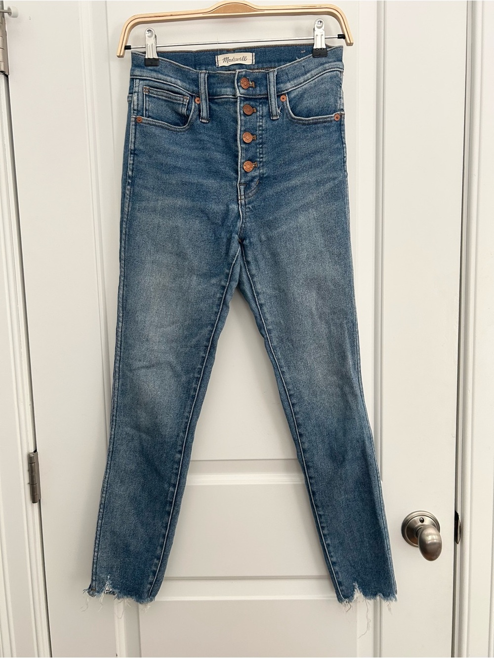 Madewell 10” High Rise Skinny Jeans with Button Fly